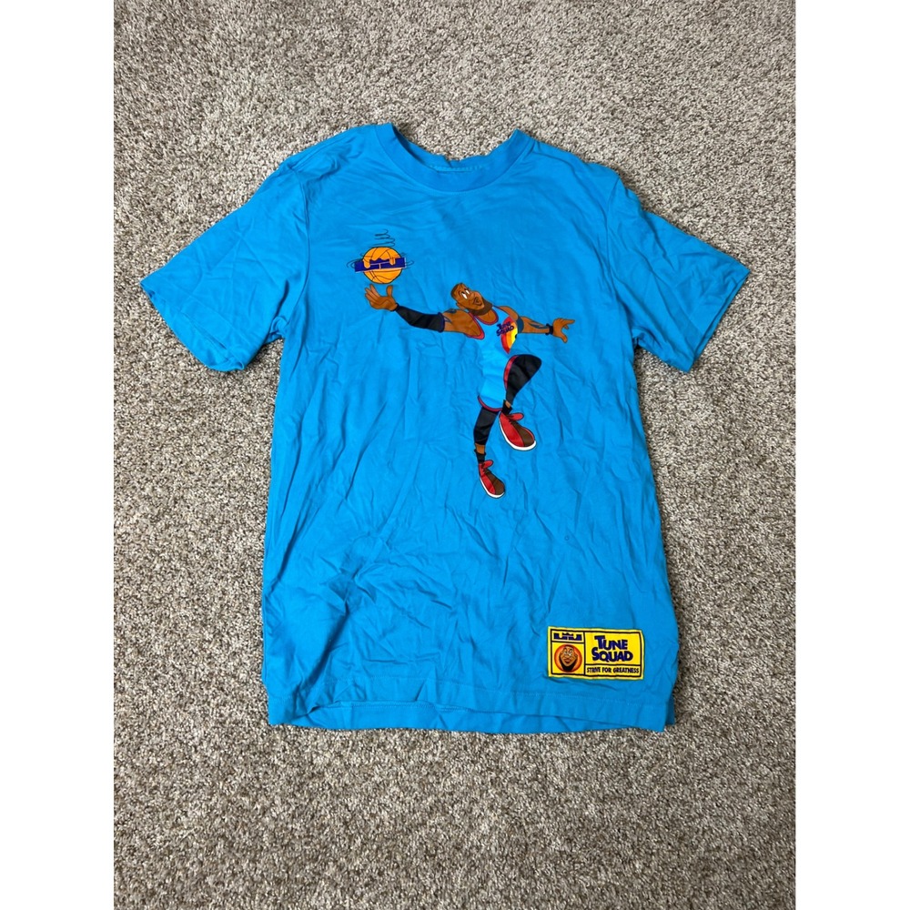 Nike Space Jam LeBron James Tune Squad Dri-FIT T-Shirt Blue Men Small
